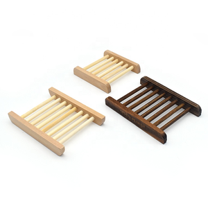 Wooden Soap <b>Holder</b> Rectangle Minimalist Design For Bathroom Easy To Clean - Product Image 1