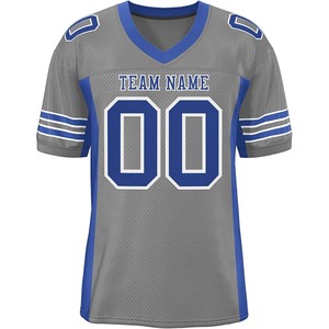 Camiseta Profesional de Fútbol Americano 100% Poliéster con Tela Transpirable, Sublimación Completa, Nombre y Número del Equipo Personalizados, OEM - Product Image 3