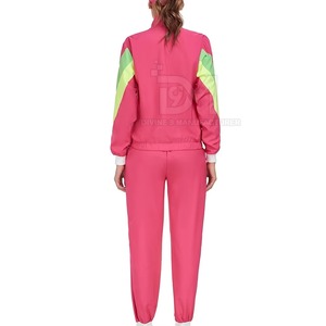 Ensemble coupe-vent unisexe imperméable couleur unie respirant 100 % coton avec doublure polaire sportive écologique 2-en-1 veste et survêtement - Product Image 5