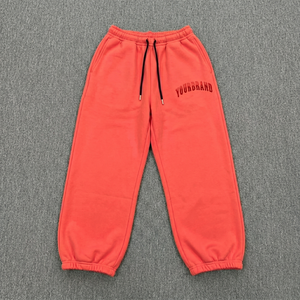 Pantalon de survêtement pour femme 100% coton, logo imprimé sur mesure, couleur unie, coupe évasée, pantalon de survêtement pour femme de qualité supérieure - Product Image 3