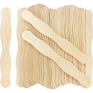 100 Pezzi Manici in Legno da 8 Pollici per Ventagli, Bastoncini Giganti per Artigianato, Ideali per Programmi Matrimoniali, Miscelazione Colori, Progetti Artistici Domestici e Uso in Classe - Product Image 1