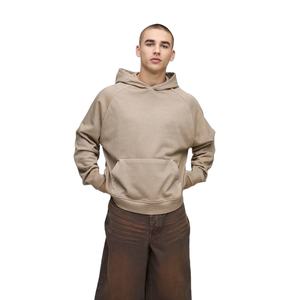 Sweat à capuche personnalisé de qualité supérieure, épais, uni, teint, 100 % coton, 430 GSM, coupe classique, écologique, respirant, chaud, sans fermeture éclair - Product Image 1
