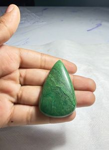 Jade natural verde Paradise Cabochon, colgante de cristal suelto de diseño, gema para la fabricación de joyería curativa - Product Image 3