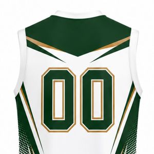 Green Gold Volleyball Sleeveless <b>Shirt</b> Athletic Team Sportswear Top Competition Performance Training Uniform - Product Image 5