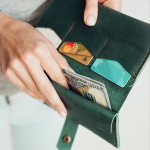 LWW-0083 porte-cartes de crédit en cuir vintage Slim Business Id - Product Image 1