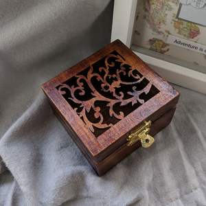 Boîte de rangement décorative en bois et acrylique élégante pour la cuisine, récipient pour fruits secs - Product Image 6