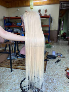 Perruques Lace Front en Cheveux Humains Vietnamiens Bruts de Qualité Supérieure, Lisses comme des Baguettes, Densité 200%, Sans Nœuds - Product Image 5