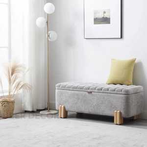 Lunari ม้านั่งเก็บของแบบฝาพับที่ได้รับแรงบันดาลใจจากสแกนดิเนเวียนที่เก็บของแบบมินิมอลลิสต์สำหรับทางเข้าห้องนั่งเล่นเฟอร์นิเจอร์ - Product Image 4