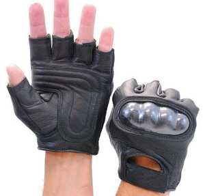 Gants tactiques en cuir de haute qualité à demi-doigts pour les sports de plein air, le cyclisme, la chasse, l'escalade, la pêche - Imperméables et à séchage rapide - Product Image 1