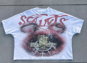 Camiseta Holgada de Gran Tamaño para Hombre, 100% Algodón, con Impresión de Serigrafía Personalizada, 200g, Cuello Redondo, Transpirable - Product Image 4