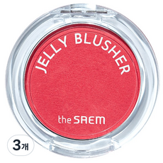 Offerta Speciale: Blush in Gel Saem 4.5g PK02 Rosa Scarlatto, Alta Pigmentazione, Finitura Luminosa per il Viso, Confezione da 3 - Product Image 1