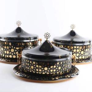 Elegant premium quality casserole hot pot Stainless steel best finishing customise colour and size shape <b>round</b> dining <b>table</b> - Product Image 6