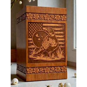 Handmade Wooden Halloween Cremation Urn Spooky <b>Memorial</b> urn <b>Memorial</b> <b>Keepsake</b> urn by AYAANS - Product Image 4