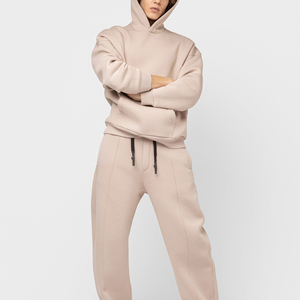 Ensemble de survêtement pour homme, coupe oversize, 100% coton, grande taille, avec impression de logo personnalisée et broderie - Product Image 4