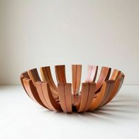 Panier à fruits en bois durable pour l'organisation des fruits sur le comptoir de cuisine et la présentation élégante en salle à manger