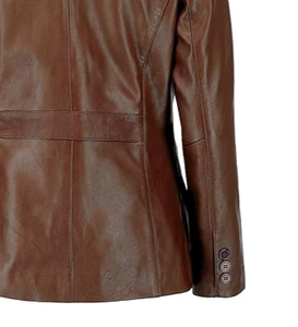 Chaqueta Blazer de Cuero para Hombre al por Mayor, Transpirable, Informal, de Alta Calidad, Precio Accesible - Product Image 6