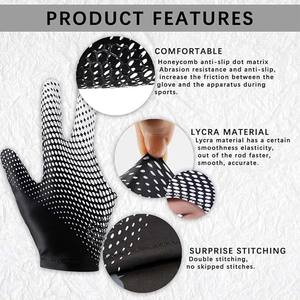 Guantes de Snooker Deportivos Unisex de Poliéster de Alta Calidad con Logotipo Personalizado, Diseño Sublimado, para Torneos de Billar, Juego de 8 Bolas - Product Image 6