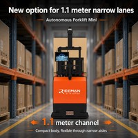 Robot compact de manutention de palettes autonome MINI Stackerman pour entrepôts, secteurs de la santé et logistique industrielle