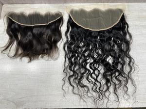 Extensiones de Cabello Humano Remy de 18 Pulgadas 13/4, Hermoso Cabello Indio Virgen del Sur de la India para Cabello Rizado con Frente de Encaje - Product Image 1