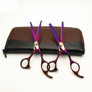 Tijeras de Peluquería para Adelgazar el Cabello, para Salón de Belleza, para Barberos, para Diestros, con Punta Afilada y Mango Largo - Product Image 4