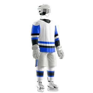 Uniforme de hockey sur glace pour homme adulte, 100% polyester, impression numérique, respirant, séchage rapide, anti-décoloration, nom d'équipe personnalisé, manches longues - Product Image 2