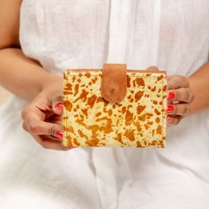 Top Quality Multi Use Genuine Cowhide Leather Fur Clutch Casual Stylish <b>Wallets</b> Snap Closure <b>Card</b> Holder <b>Small</b> Coin Women Purse - Product Image 1