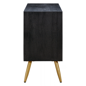 Cómoda de Madera Natural Colección GALAXY con 4 Cajones, Mueble de Almacenamiento para Dormitorio, Estilo Contemporáneo, Cajones Espaciosos - Product Image 6