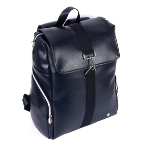 LAGARTO Flap <b>Backpack</b> Navy Blue for Travel Office College & Daily Use Stylish Water Resistant <b>Laptop</b> Bag for Men & Women - Product Image 1