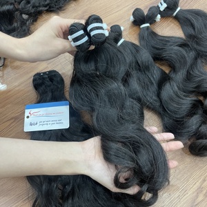 <b>Top</b> Grade Wavy Raw Vietnamese Hair Bundles Cuticle Intact Smooth <b>Silky</b> Texture Full Dense Ends Bulk Supply Available - Product Image 4