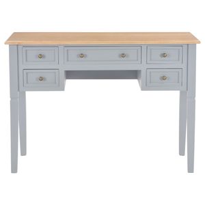 Escritorio de madera gris 43,1 "x 17,7" x 30,5 "para uso en computadora - Product Image 3