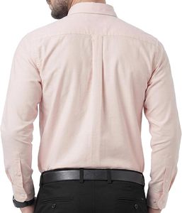 Camisa Oxford de Algodón 100% para Hombre, Manga Larga, con Botones, para Trabajo o Casual, con Bolsillo - Product Image 2