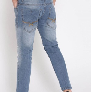 Pantalones Vaqueros Azules Transpirables con Bolsillo Lateral para Hombre, Servicio OEM, Alta Calidad, Logotipo Personalizado, Pantalones Vaqueros de Motociclista - Product Image 5