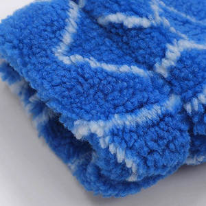 Chaqueta de Forro Polar con Cierre para Hombre, con Patrón Bordado Abstracto, Prenda Exterior Cálida de Sherpa con Cuello Alto y Estilo Urbano - Product Image 3