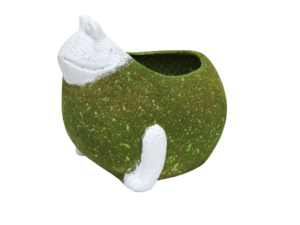 Maceta Decorativa con Forma de Rana Clásica, de Hierro Texturizado Verde y Blanco, Bañada en Oro, para Escritorio/Mesa, Macetas y Decoración de Jardín - Product Image 2