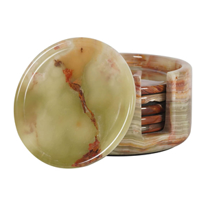 Posavasos de Ónix Natural, Losa Grande de Mármol, Acabado Moderno Antiguo, Duradero, Ecológico, para Uso en la Cocina - Product Image 2