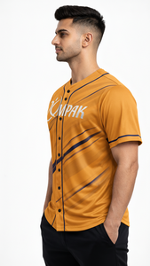 Camiseta de béisbol elegante para equipo, hecha con tela suave de sublimación para uso deportivo diario - Product Image 5