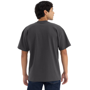 T-shirt à manches courtes en coton épais pour homme, col rond classique, tissu épais, tee-shirt décontracté pour la vente en gros, OEM, ODM et marque privée - Product Image 2