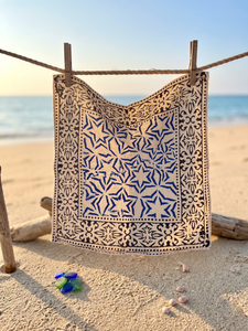 Pañuelo Cuadrado Artesanal Teñido a Mano con Estampado de Paisley, de Algodón, para la Cabeza, Estilo Boho, Multifuncional, para Hombre y Mujer, Estilo Indio - Product Image 6