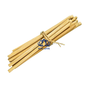 หลอดดูดน้ำไม้ไผ่ธรรมชาติ ยี่ห้อบลูโลตัสฟาร์ม วิเวียน โว พร้อมแปรงทำความสะอาด  โลโก้ปรับแต่งได้ เป็นมิตรต่อสิ่งแวดล้อม ขายดี - Product Image 1