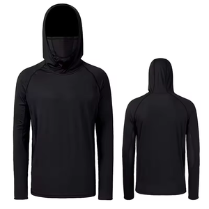 Haut de pêche personnalisé pour homme avec protection solaire UPF 50+, masque facial intégré, cache-cou et manches longues anti-UV pour activités de plein air - Product Image 2