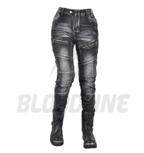 Pantalones Vaqueros de Motocicleta para Hombre, Lavados con Efecto Desgastado, Impermeables, para Motociclismo, Estilo para Todas las Estaciones - Product Image 1
