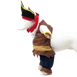 Il capitano si coccola l'uniforme del Costume da cane da compagnia pirata - Product Image 2