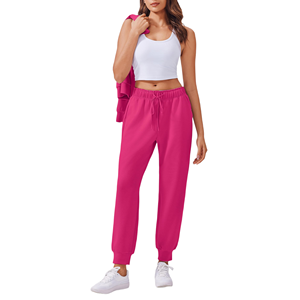 Conjunto Deportivo para Mujer, Top de Manga Larga y Pantalones con Cintura Elástica, Cómodo para Viajes y Gimnasio - Product Image 5
