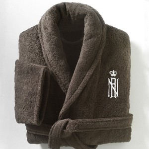 Peignoir de bain pour femme en tissu éponge corail 100% coton, épais et écologique, avec logo personnalisé, vente en gros - Product Image 5