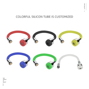 Factory Price Multiple Colors Wall Mounted Kitchen Stainless Steel Faucet <strong>Flexible</strong> <strong>Rubber</strong> <strong>Silicone</strong> Shower Nozzle <strong>Hose</strong> Faucet - Product Image 5