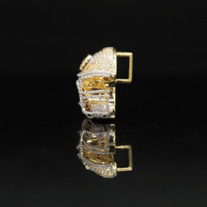 Pendentif personnalisé Hip Hop avec diamants CZ et chaîne cubaine Miami - Product Image 3