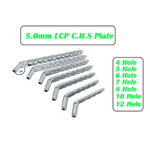 Ensemble de plaques LCP CHS vétérinaires de 5,0 mm, 7 pièces, système d'implants orthopédiques en acier inoxydable - Product Image 3