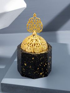 Sheesham Wood Pyramid Burner bakhoor <b>Cone</b> Box Flower Fretwork Spiritual Gift - Product Image 2