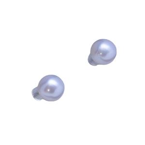 Zhuji Danshui 11-12mm White Round S925 <b>Silver</b> <b>Stud</b> <b>Earrings</b> Strong Light Fine Flaws Pearl Earstuds with Mesh Elegant Durable - Product Image 5