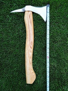 Stainless Steel Industrial Grade Custom Handmade Flat <b>Backed</b> Hunting Axe with Wood Handle for Camping and Hunting Viking Axe - Product Image 3